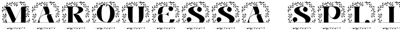 Marquessa Split Monogram font download