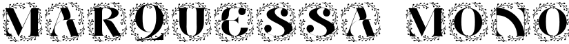 Marquessa Monogram font