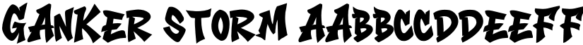 Ganker Storm font download