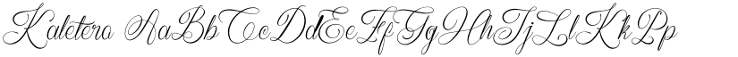 Kaletero font