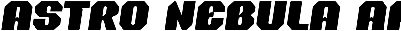 Astro Nebula font