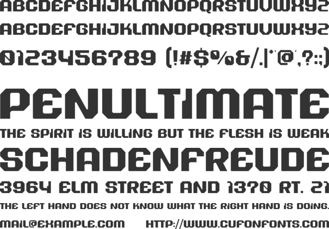 Astro Nebula font preview