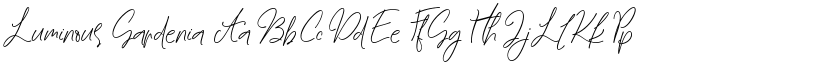 Luminous Gardenia font