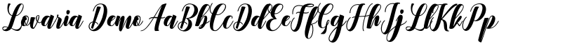 Lovaria Demo font