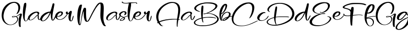 Glader Master font