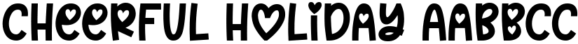 Cheerful Holiday font