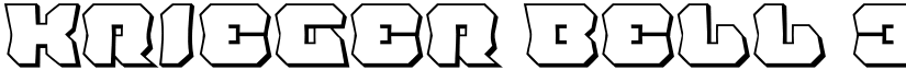 Krieger Bell 3D font
