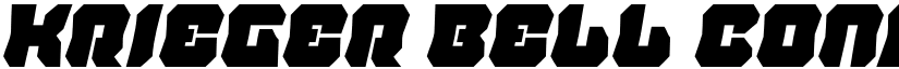 Krieger Bell Condensed Italic font