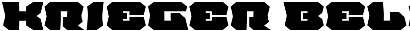 Krieger Bell Expanded font