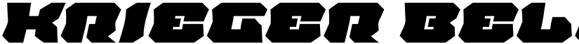 Krieger Bell Expanded Italic font