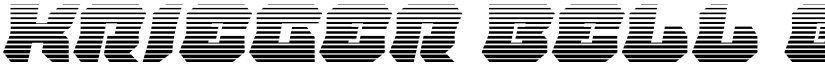 Krieger Bell Gradient Italic font