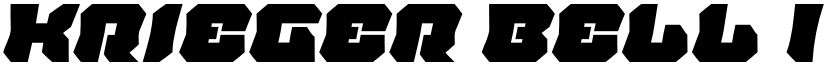 Krieger Bell Italic font