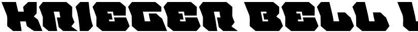 Krieger Bell Leftalic font