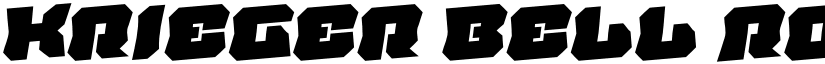 Krieger Bell Rotalic font