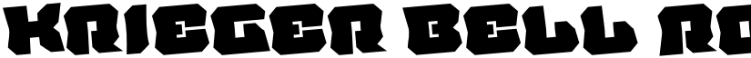 Krieger Bell Rotated font