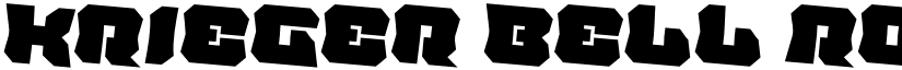 Krieger Bell Rotated 2 font
