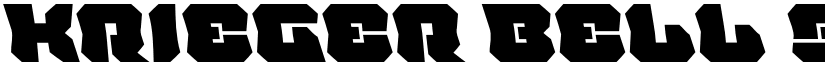 Krieger Bell Semi-Leftalic font