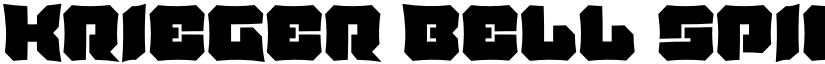 Krieger Bell Spiked font