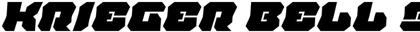Krieger Bell Super-Italic font