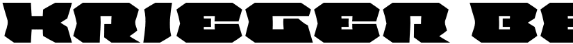 Krieger Bell Wide font