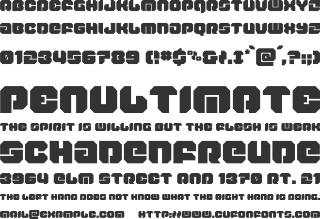 Krieger font preview