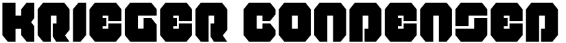 Krieger Condensed font