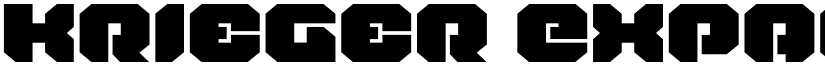 Krieger Expanded font