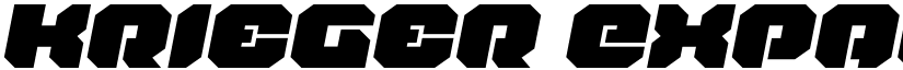 Krieger Expanded Italic font