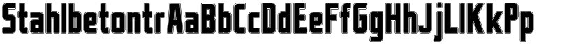Stahlbetontr font