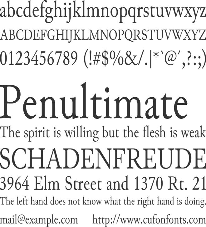 Junicode font preview