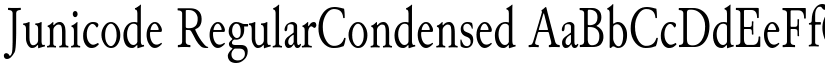 Junicode RegularCondensed font