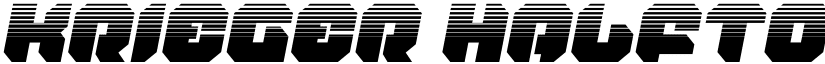 Krieger Halftone Italic font