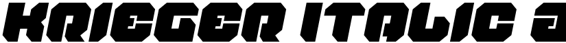 Krieger Italic font
