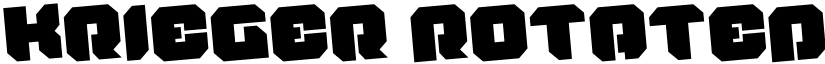 Krieger Rotated font