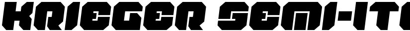 Krieger Semi-Italic font