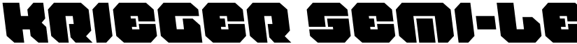 Krieger Semi-Leftalic font
