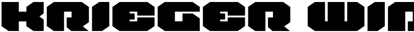 Krieger Wide font