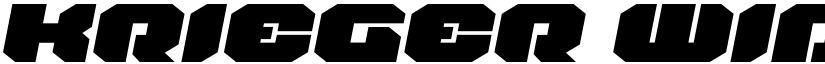 Krieger Wide Italic font