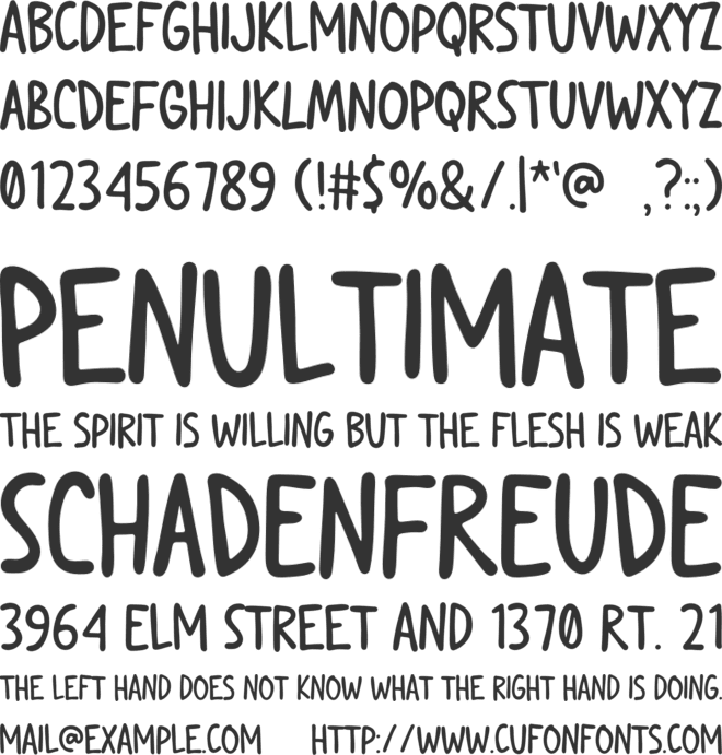Aloera font preview
