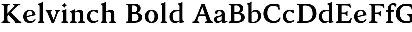 Kelvinch Bold font