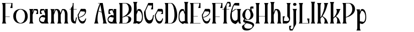 Foramte font