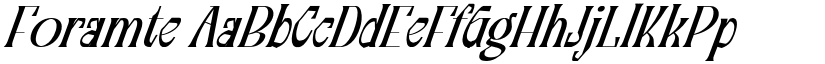 Foramte font