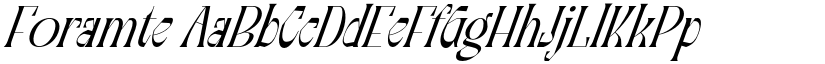 Foramte font