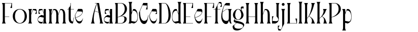 Foramte font