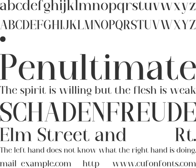 REGATA font preview