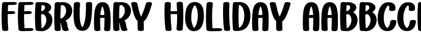 February Holiday font