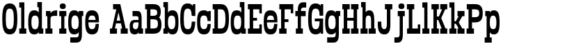 Oldrige font download