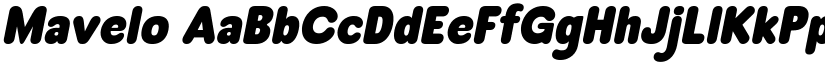 Mavelo font