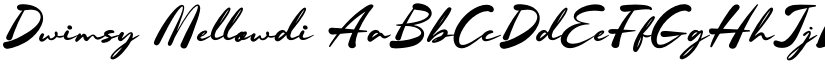 Dwimsy Mellowdi font