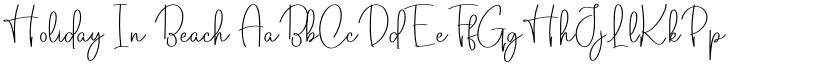 Holiday In Beach font